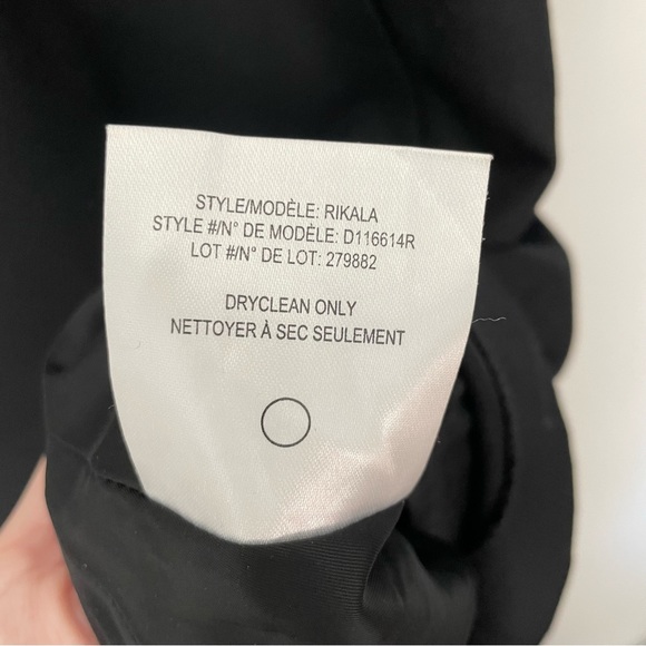 Theory Rikala Wool Blend Black Sheath Mini Dress Size 12 - Picture 10 of 11